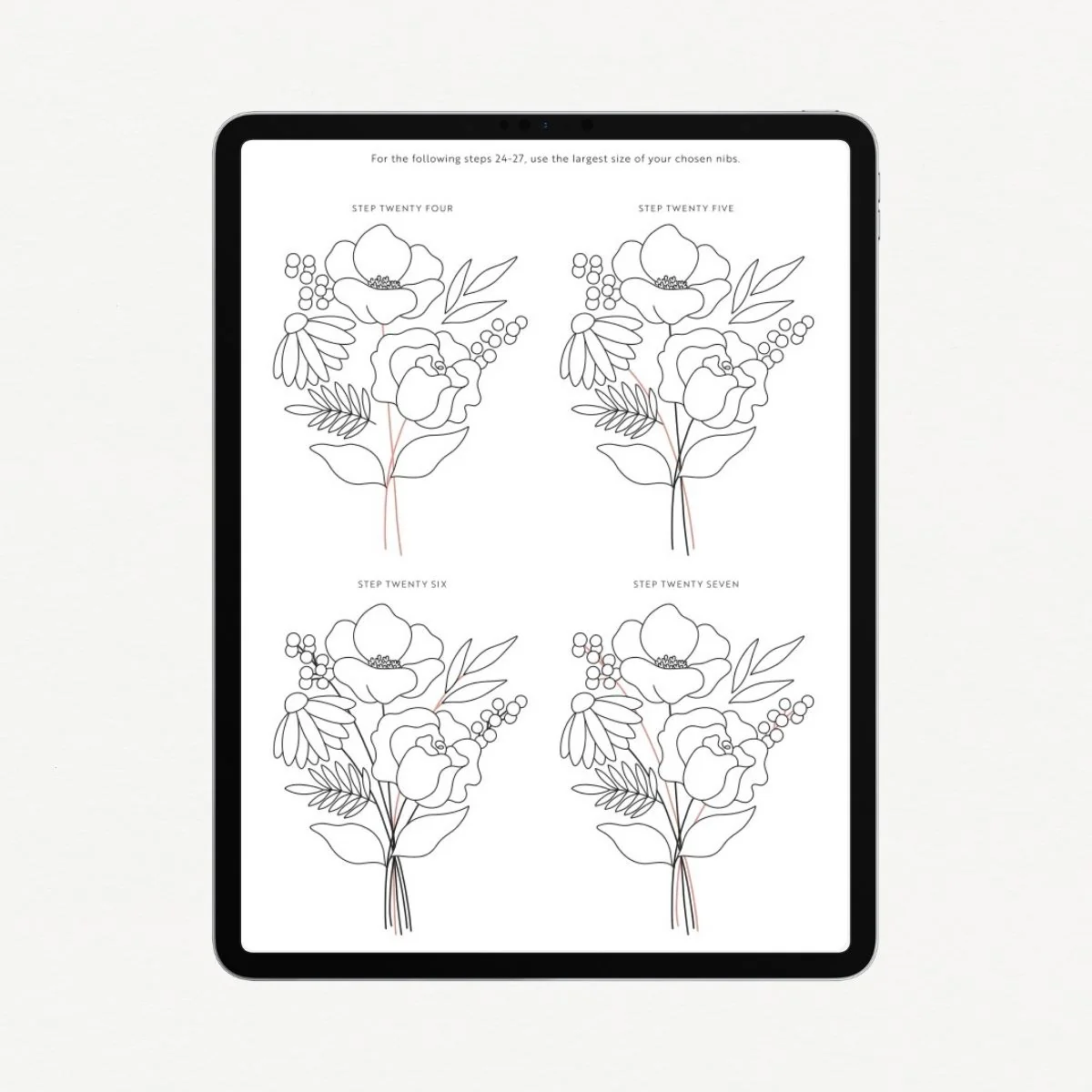Drawing Guide: Floral Bouquet - Image 2