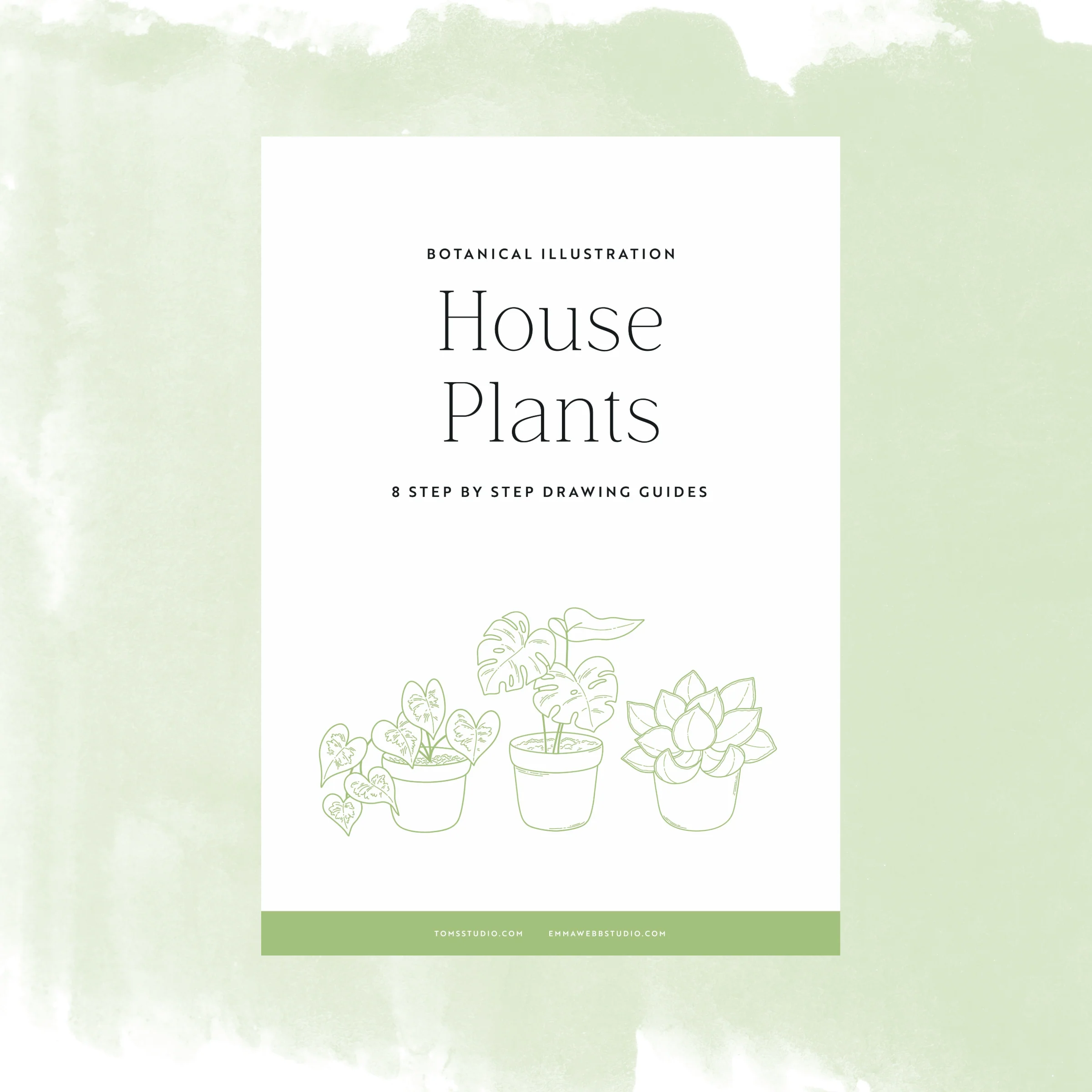 Drawing Guide: House Plants