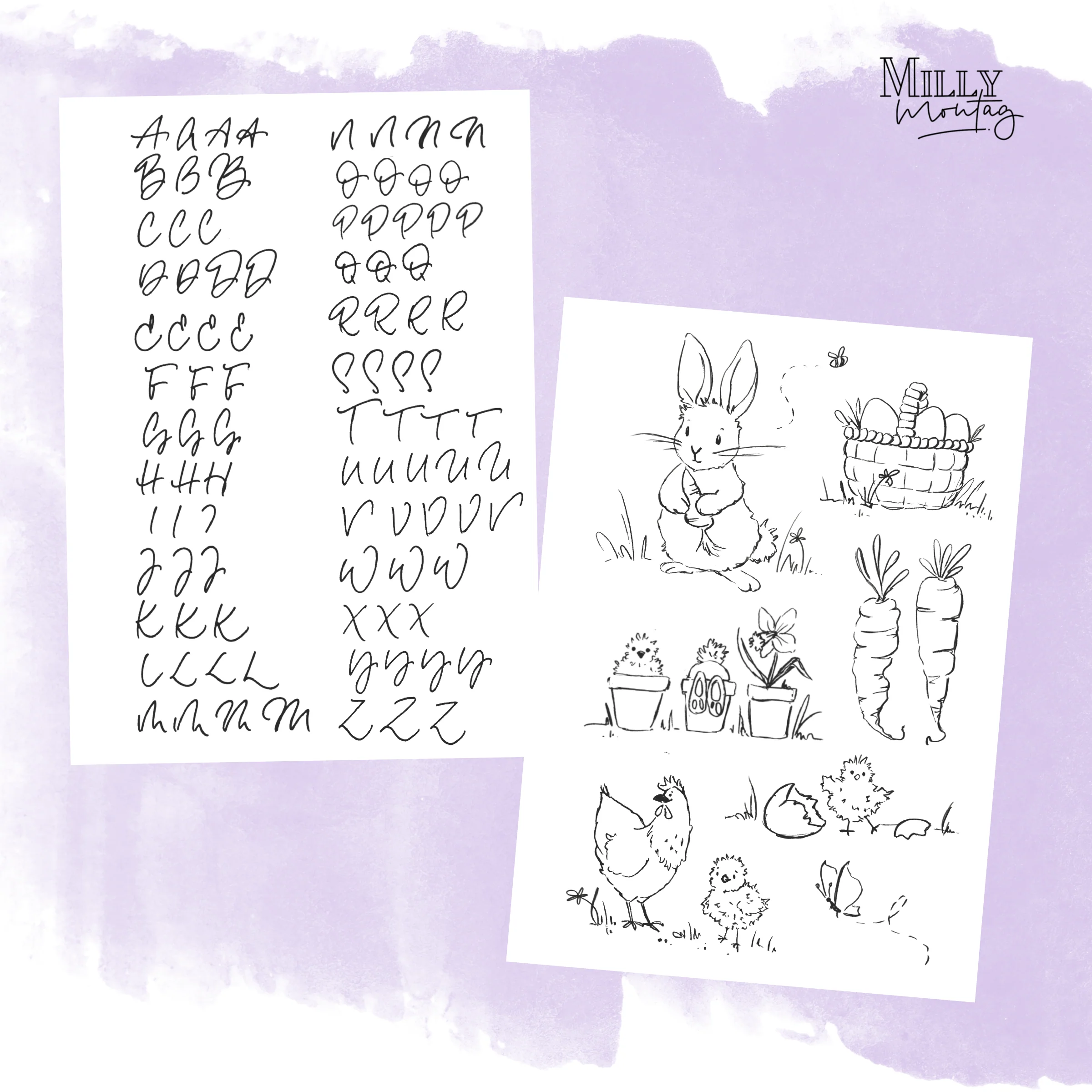 Free Download: Easter Lettering & Illustration
