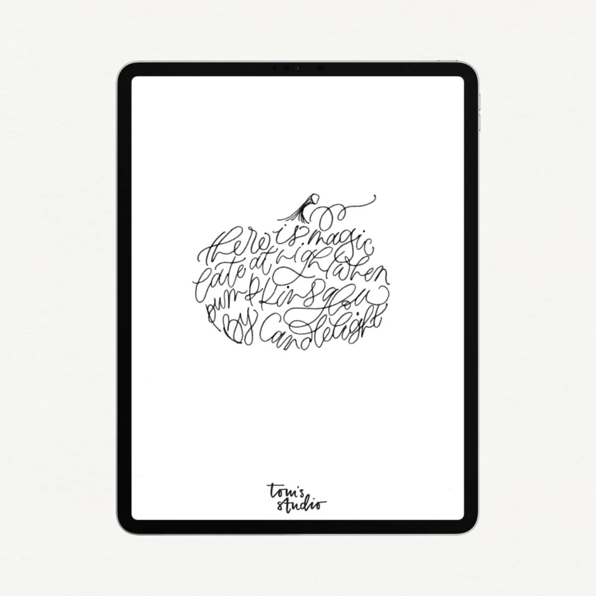 Lettering Guide: Pumpkin