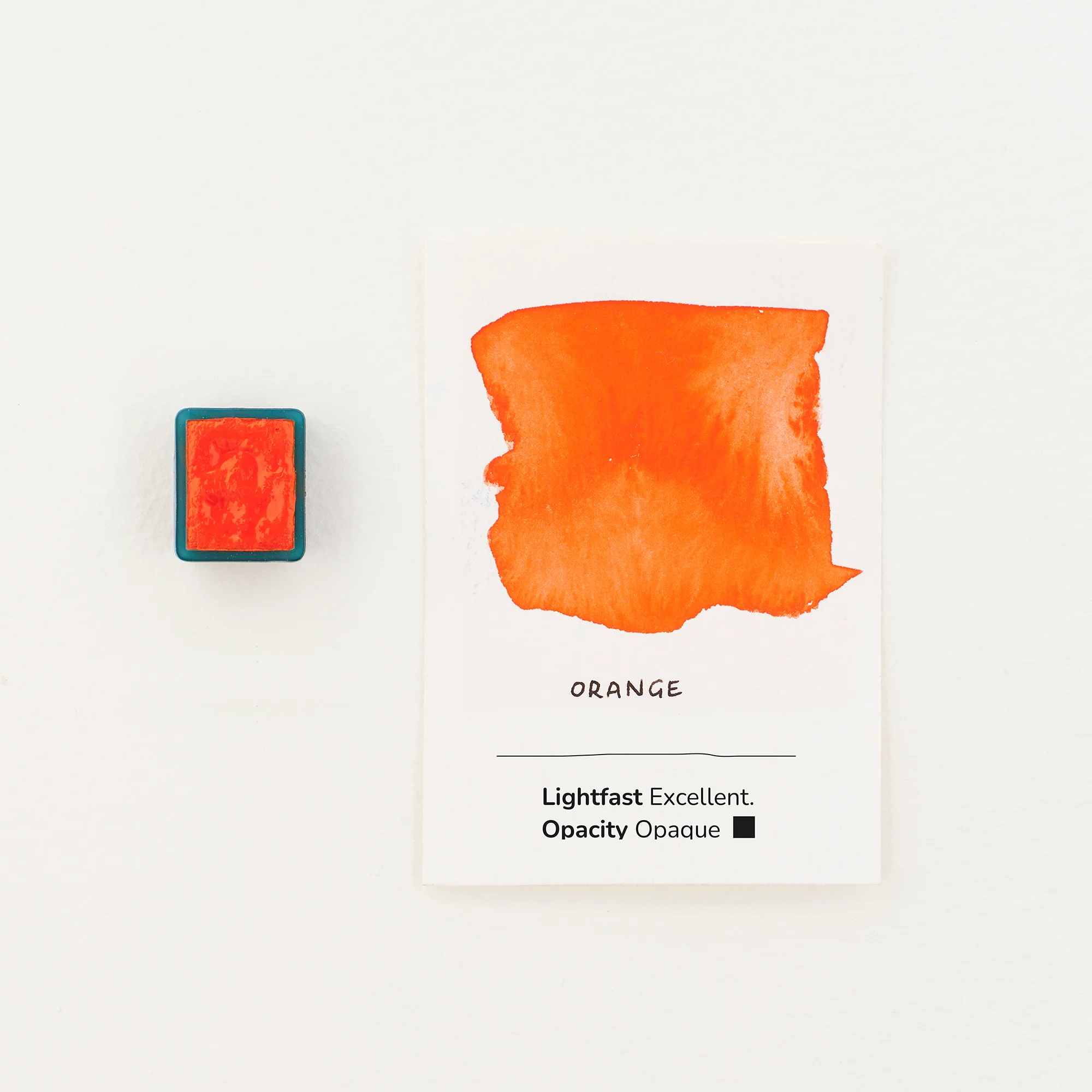 Watercolour Half Pan - Orange