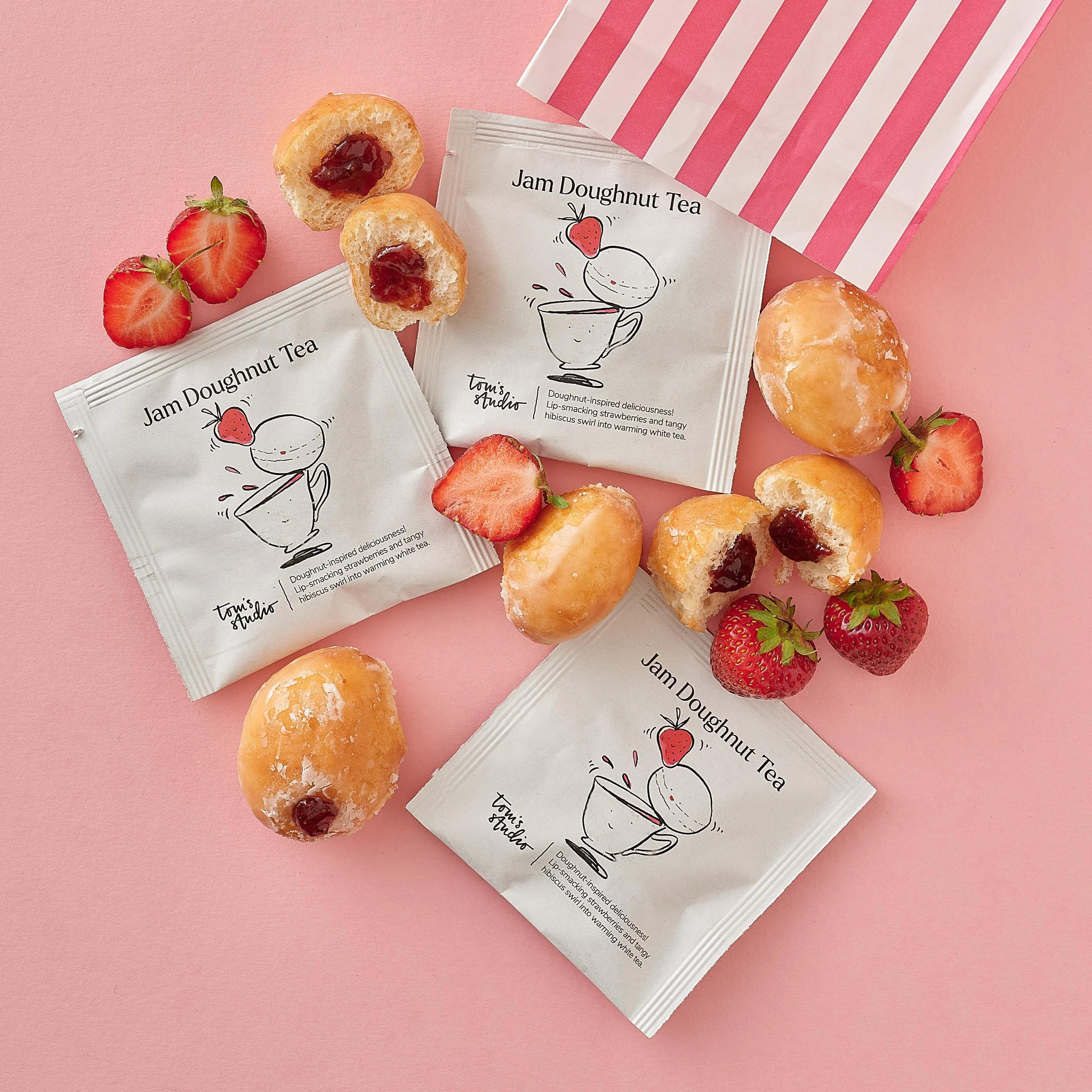 Tom's Studio 'Jam Doughnut' Tea (15 Tea Bags)